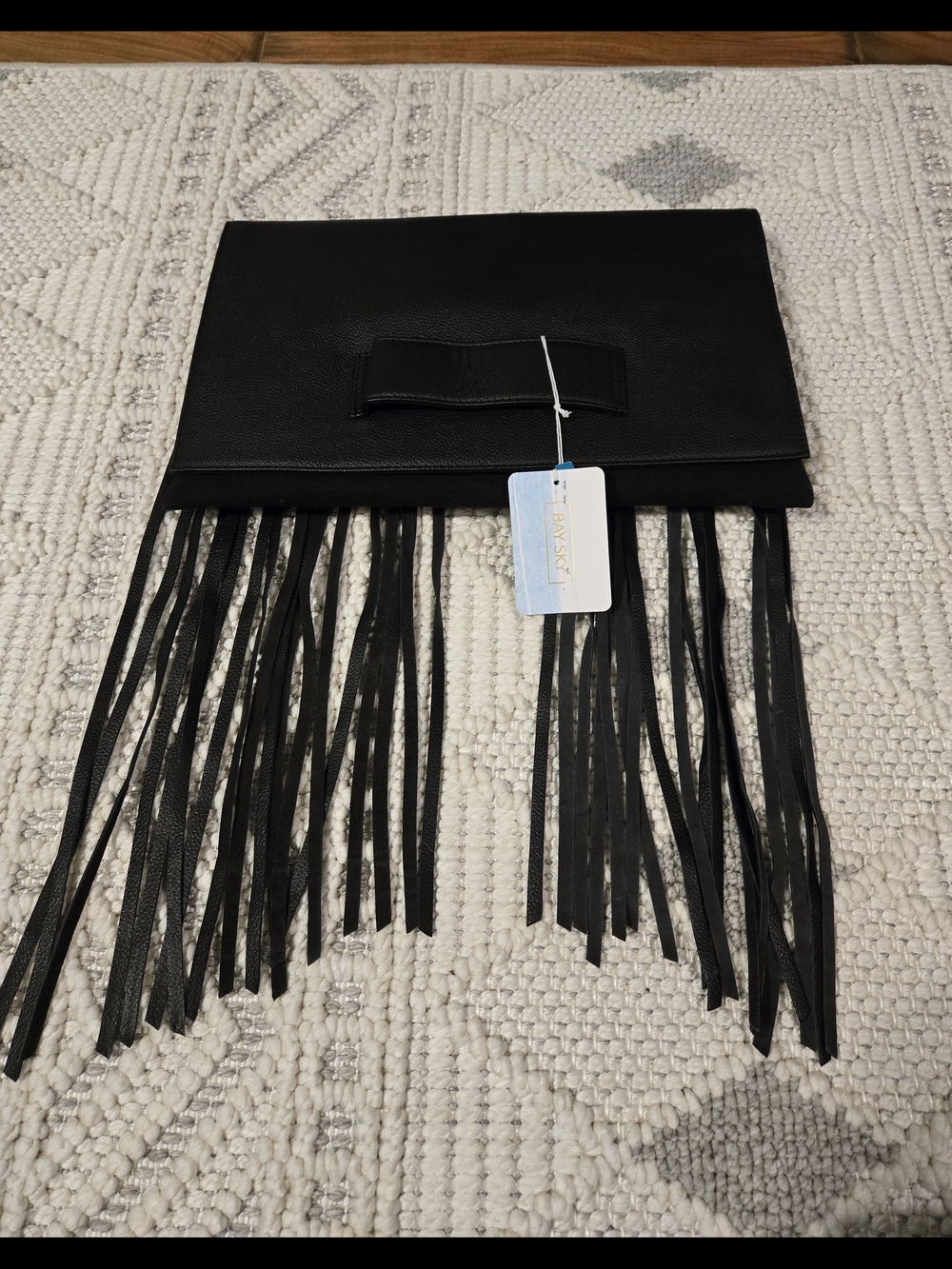 Black Fringe Women's Clutch - Unbranded